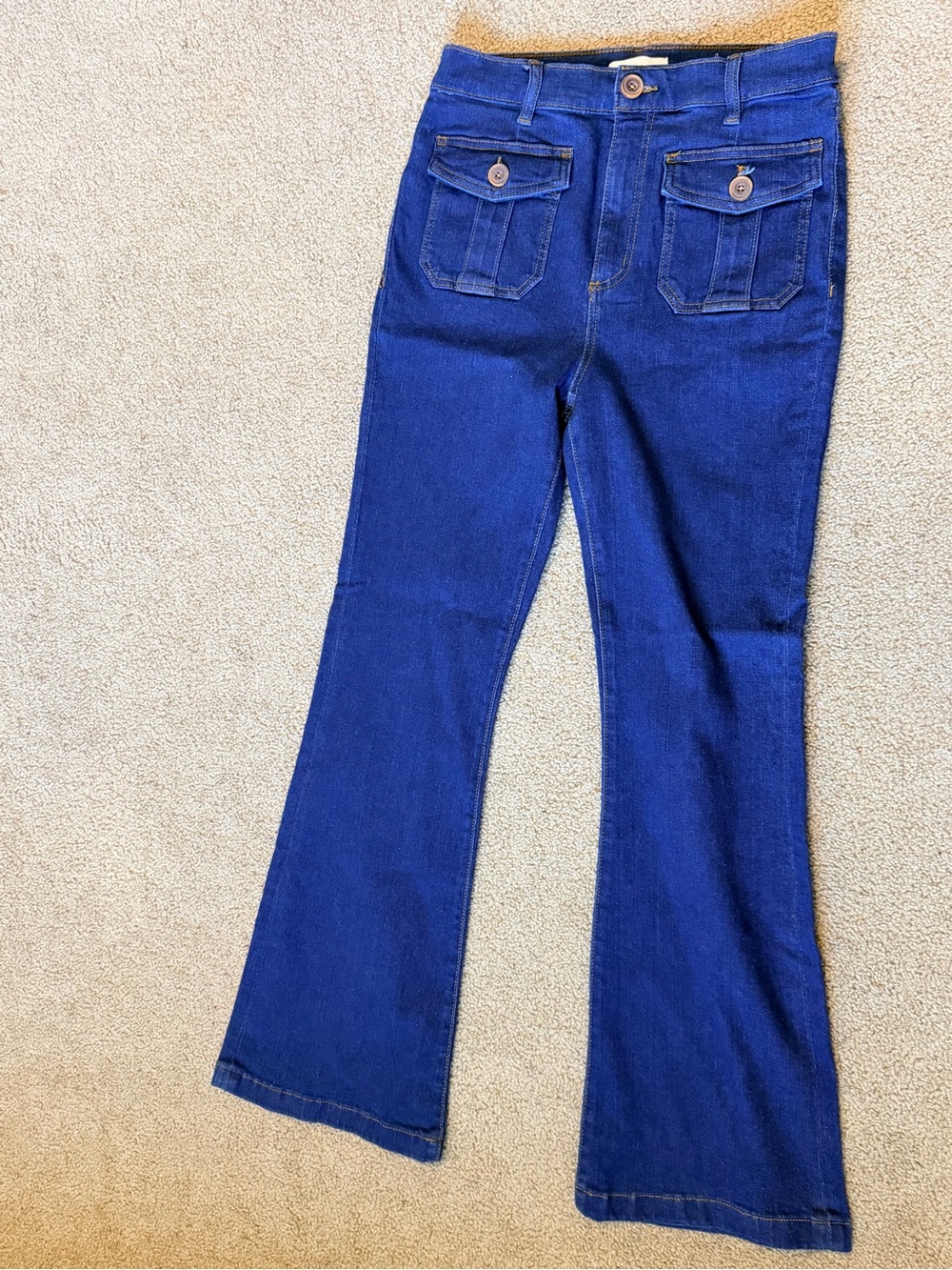 Lofts Women's Blue Flared Jeans